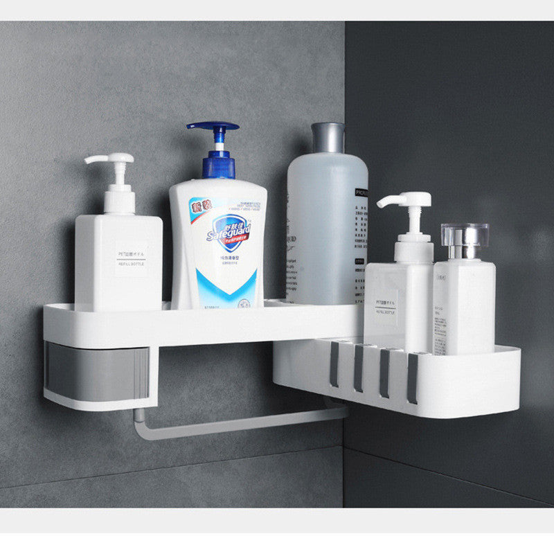 Space-Saving Bathroom Corner Shelf – Easy Installation for Organized Storage