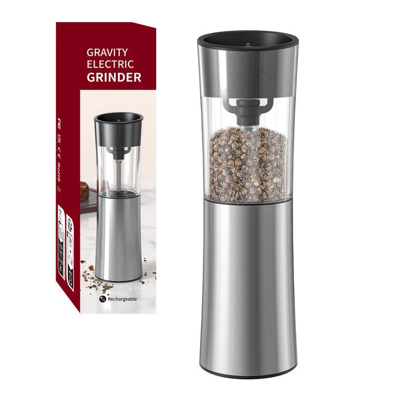 Electric Black Pepper Grinder – Effortless Seasoning at Your Fingertips