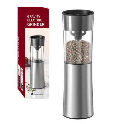 Electric Black Pepper Grinder – Effortless Seasoning at Your Fingertips