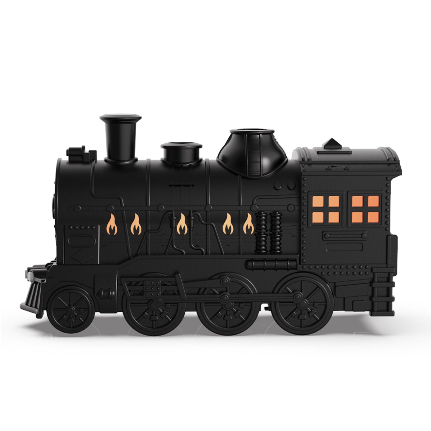 Train-Shaped Aromatherapy Diffuser – Air Humidifier with LED & Smoke Ring Effect