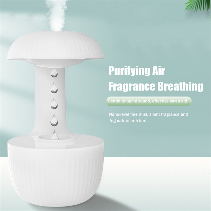 Anti-Gravity Rain Cloud Aroma Diffuser – Stress-Relieving Nano Mist Humidifier with Optical Water Flow