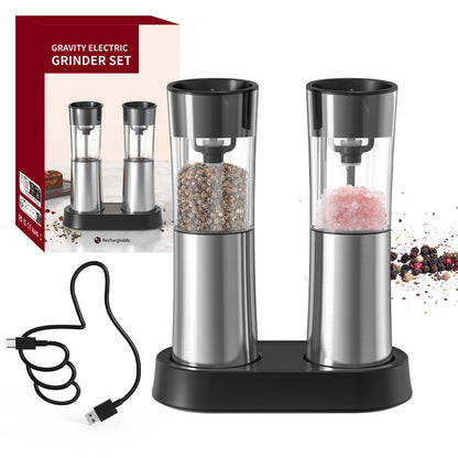 Electric Black Pepper Grinder – Effortless Seasoning at Your Fingertips