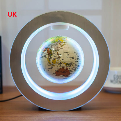 Magnetic Levitating LED World Map Globe – Floating Anti-Gravity Light for Home & Office Decor