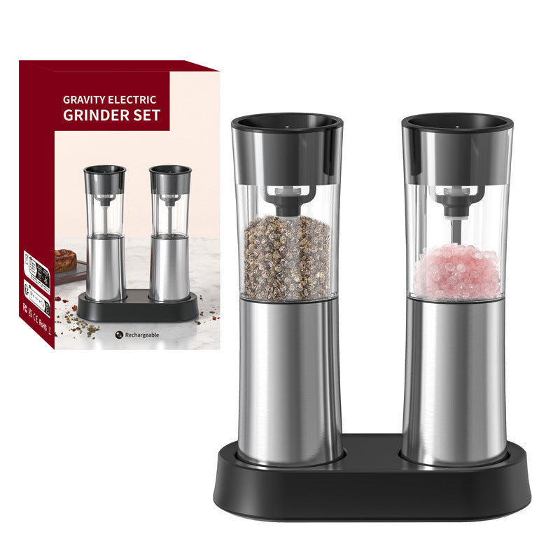 Electric Black Pepper Grinder – Effortless Seasoning at Your Fingertips