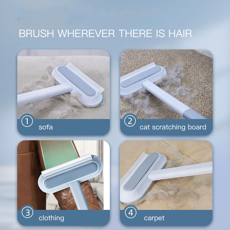 4-in-1 Multifunctional Cleaning Brush – Pet Hair Remover, Window Screen Cleaner, and More!