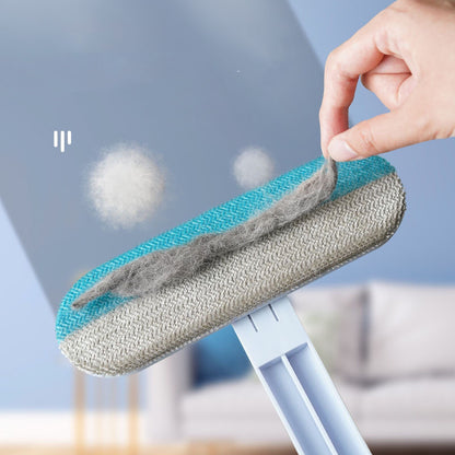 4-in-1 Multifunctional Cleaning Brush – Pet Hair Remover, Window Screen Cleaner, and More!