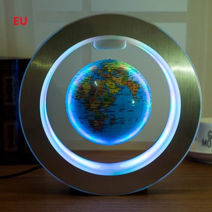 Magnetic Levitating LED World Map Globe – Floating Anti-Gravity Light for Home & Office Decor