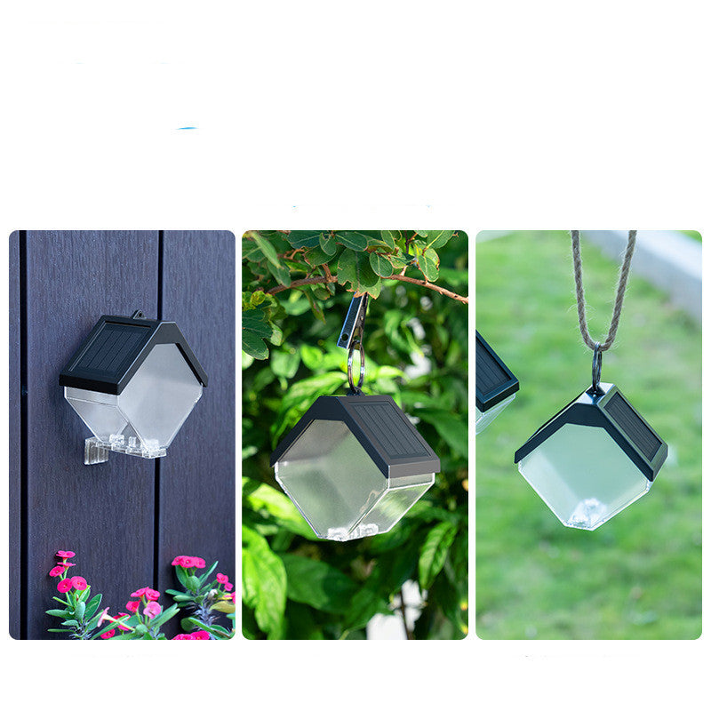 Solar Ice Brick Chandelier – Unique Outdoor LED Lighting for Garden & Patio