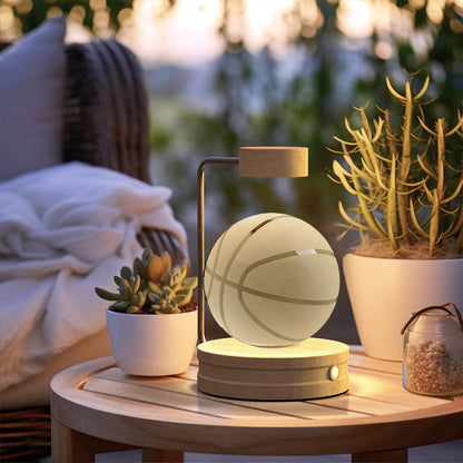 Crystal Ball Cosmic Night Light – USB-Powered Warm Bedside Lamp