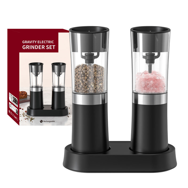 Electric Black Pepper Grinder – Effortless Seasoning at Your Fingertips