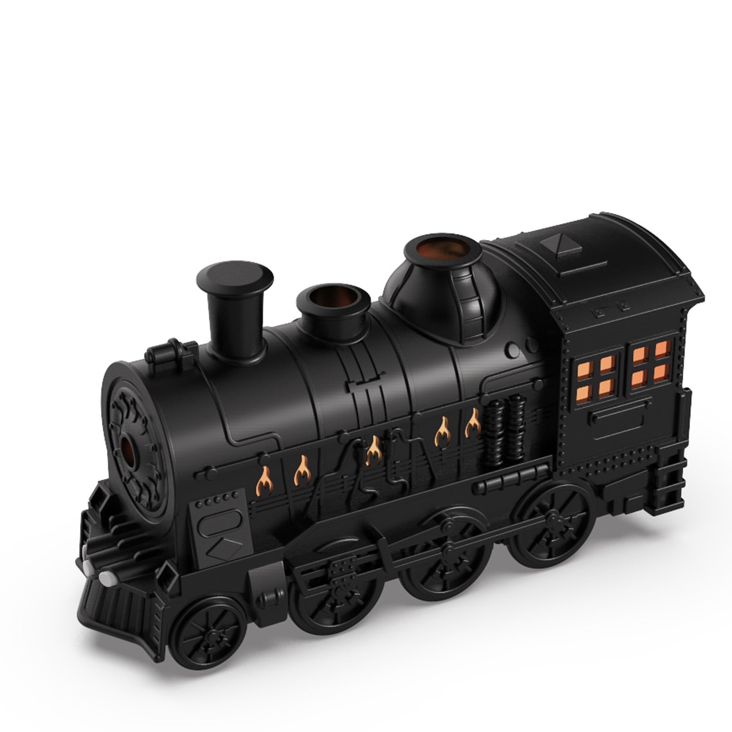 Train-Shaped Aromatherapy Diffuser – Air Humidifier with LED & Smoke Ring Effect