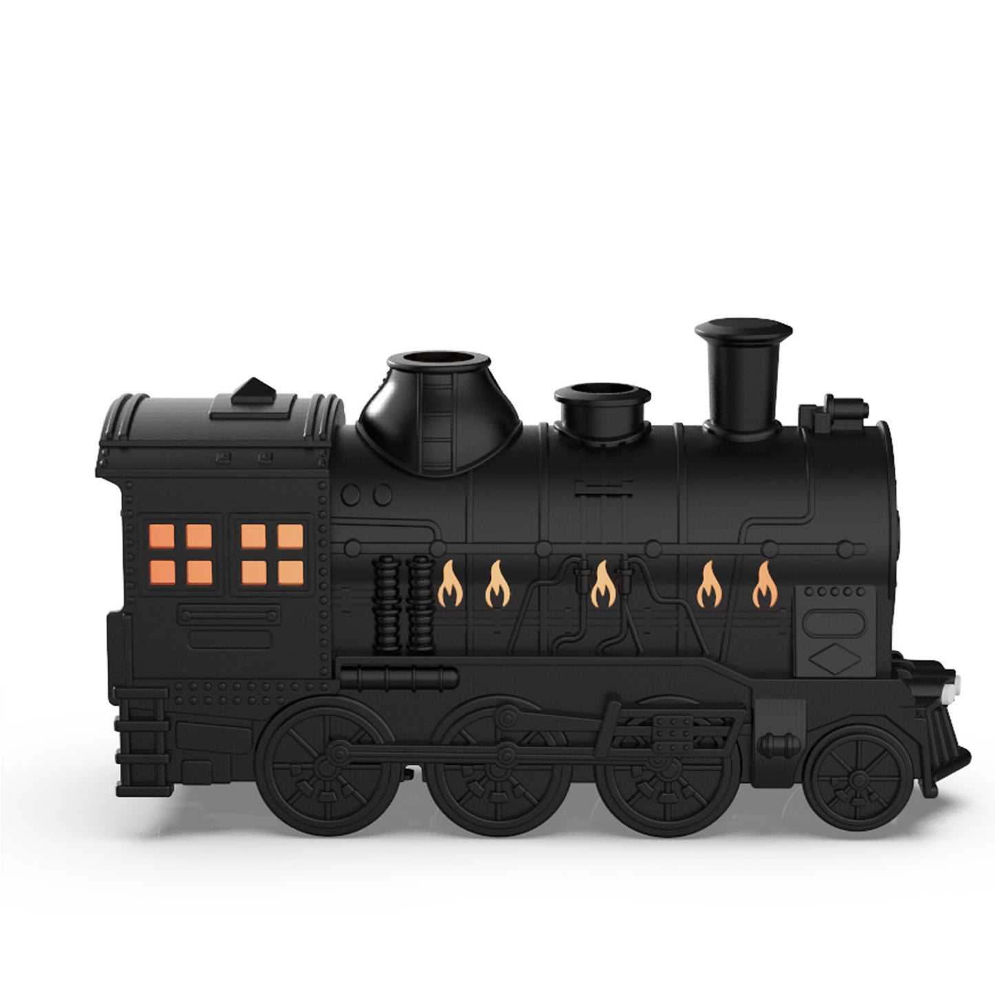 Train-Shaped Aromatherapy Diffuser – Air Humidifier with LED & Smoke Ring Effect