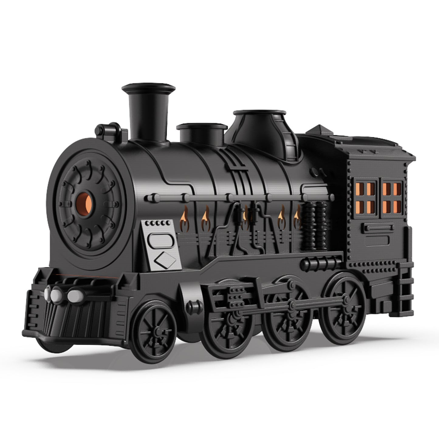 Train-Shaped Aromatherapy Diffuser – Air Humidifier with LED & Smoke Ring Effect